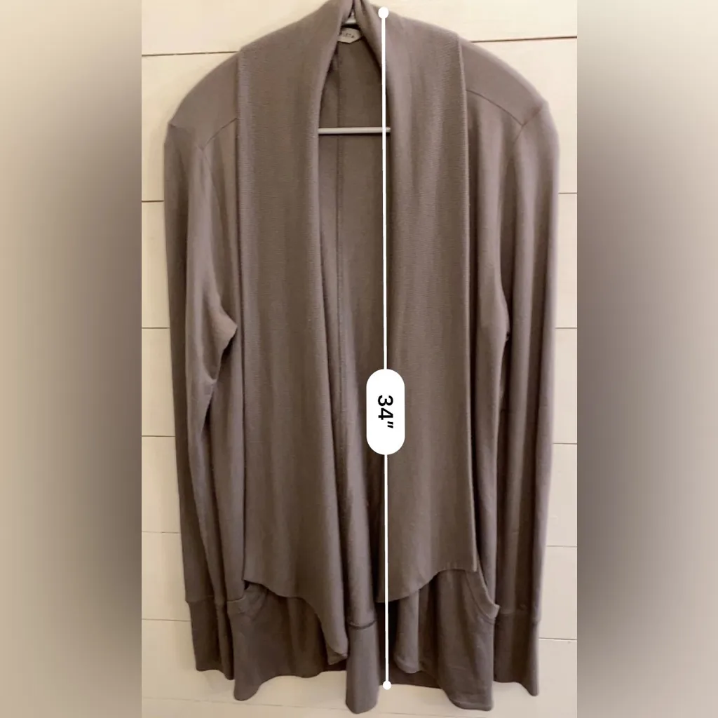 Athleta Women’s Size Small Dark Gray Pranayama Long‎ Wrap Tunic - Image 8