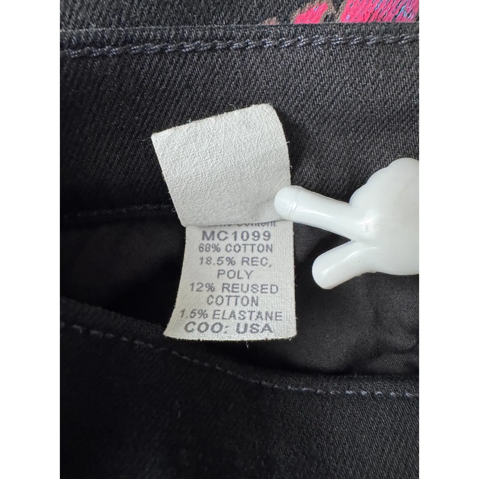 MOTHER Black Embroidered Denim‎ Jeans Owl Cat Pyramid Egyptian Motif High Rise Size 26 - Image 15