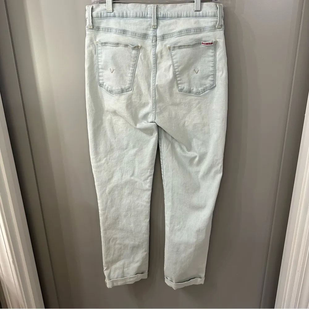 Hudson Blair Jeans High Waist Light Wash Straight Crop Jeans Size 30 - Image 5