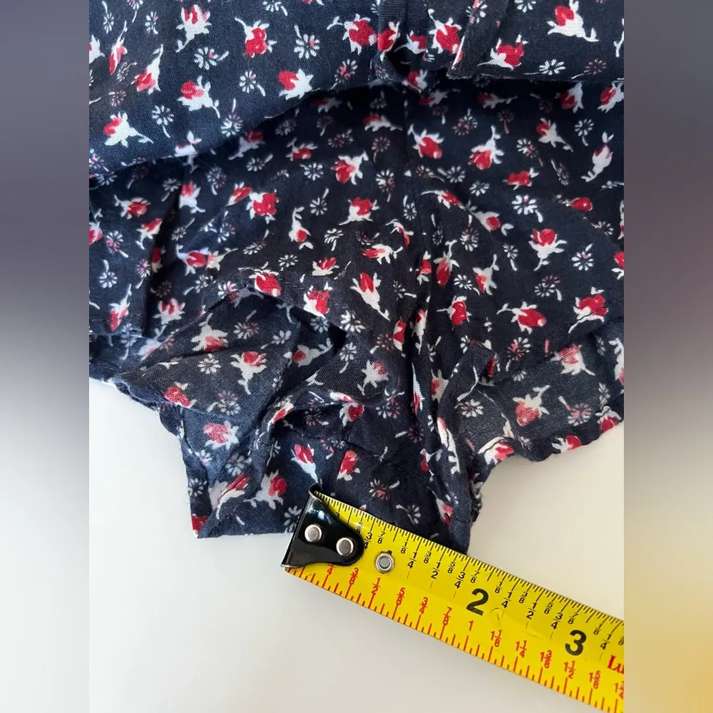 Denim & Supply Ralph Lauren Floral Button Front Toe Waist Romper M - Image 5