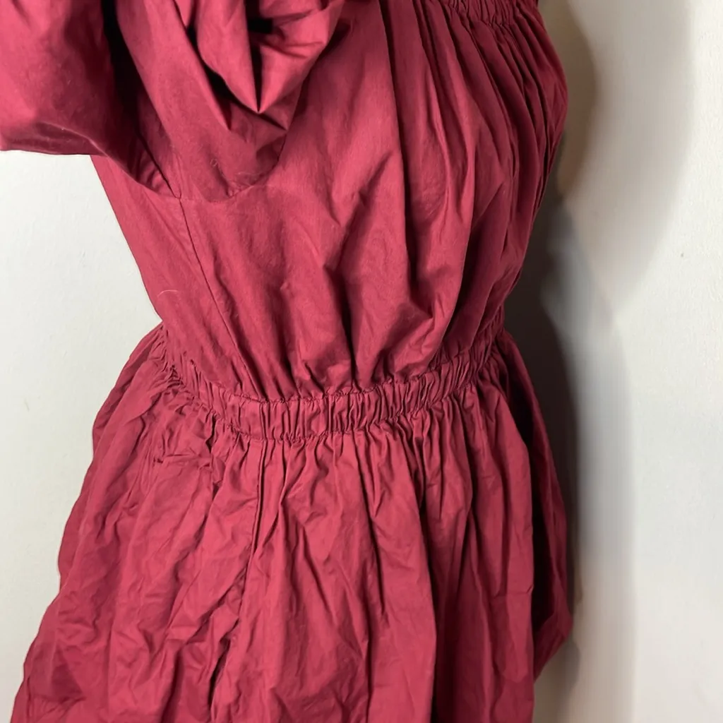 Ulla Johnson Martine Long Puff Sleeve in Bordeaux‎ - Image 8