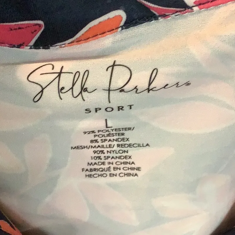 Stella Parker Size Large Full Bloom Athletic Jacket. New With Tags. Blue - Image 8