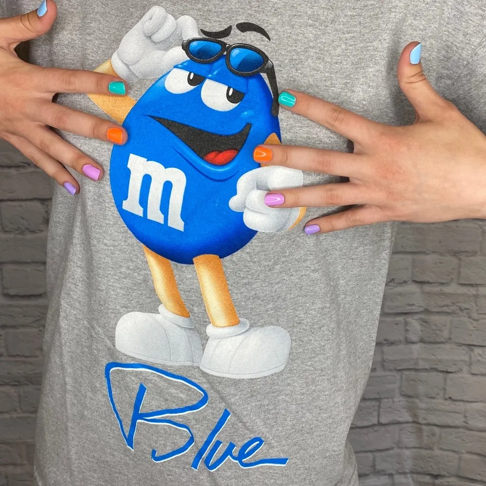 Blue M&M’s Graphic T - Image 2