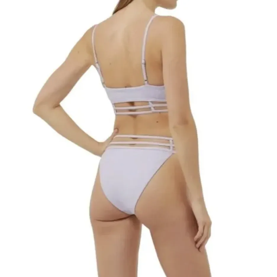 Johnathan Simkhai Lilac Eunice Strappy Bikini BOTTOM Purple Size M - Image 9