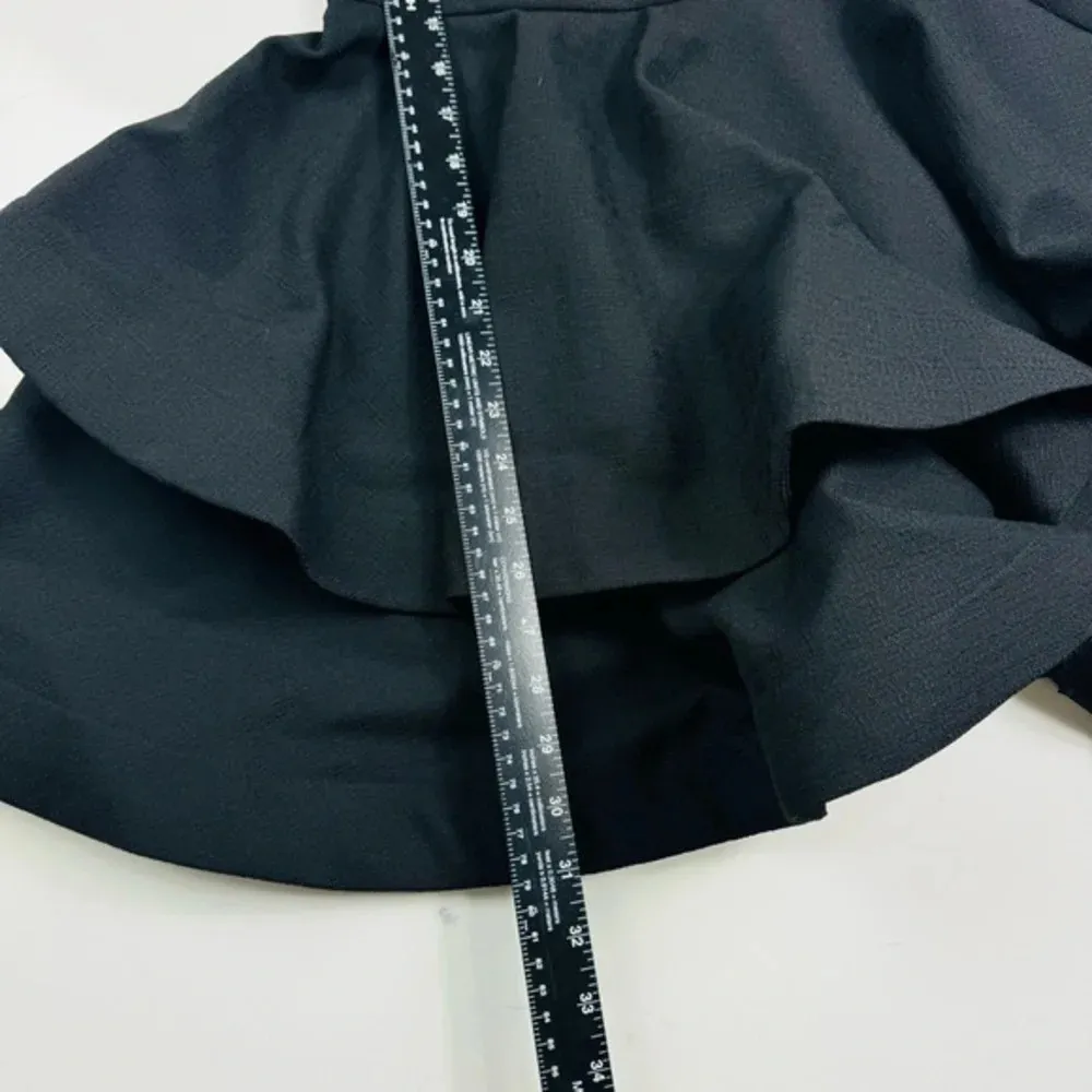 ANGL‎ Black Sheer Lace Embroidered Fit And Flare Dress Size Small - Image 5