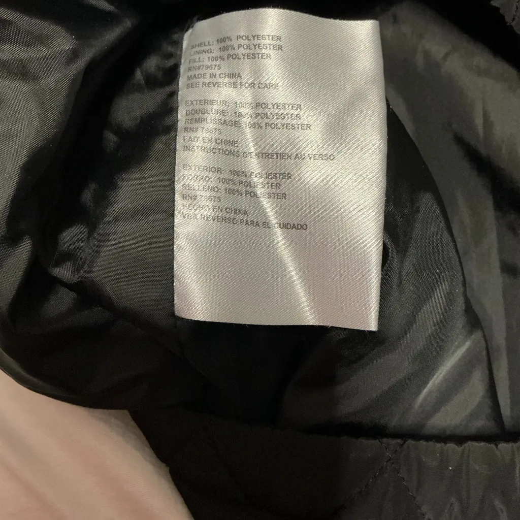 Michael Kors Black Quilted Puffer Jacket with Gold Accents - Image 7