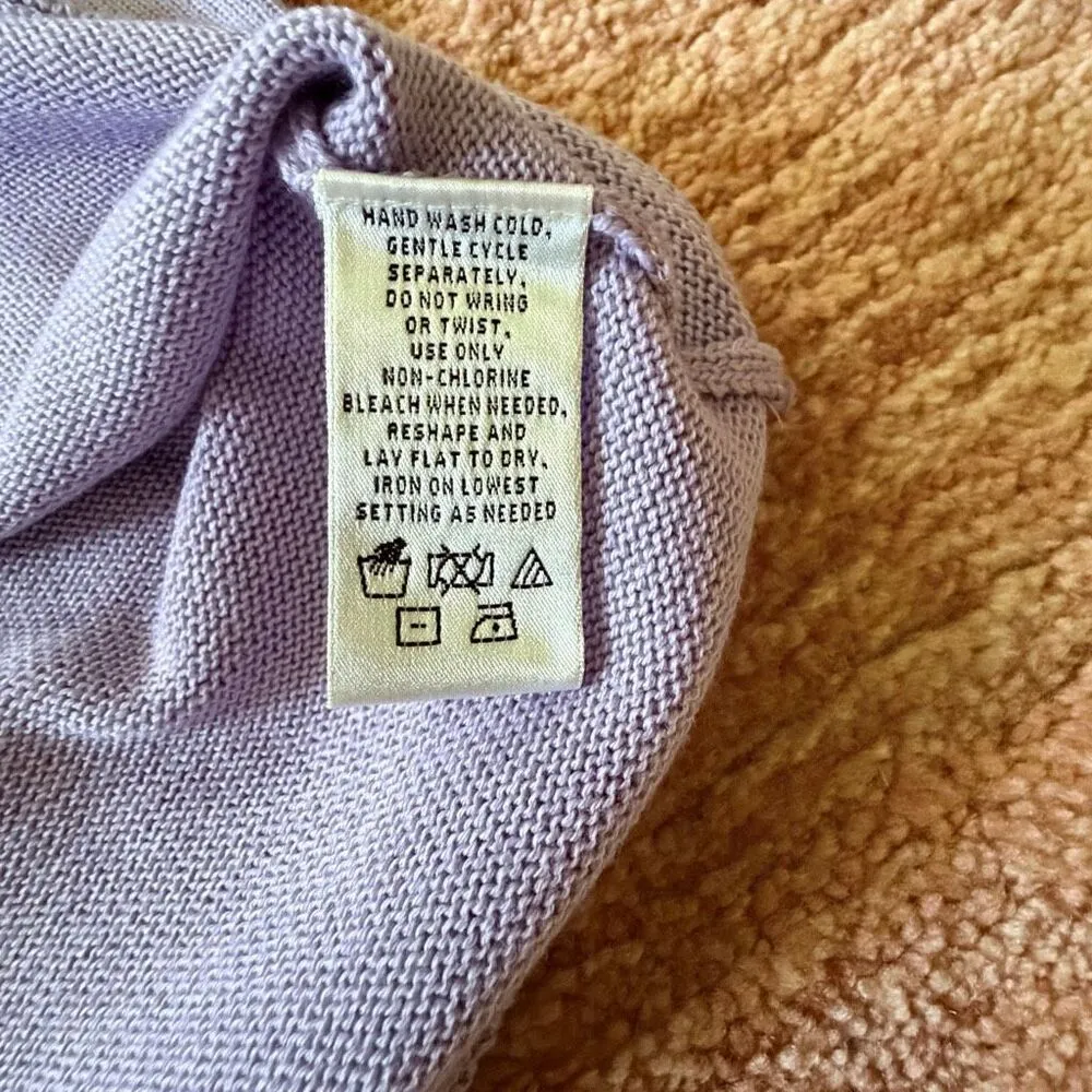 NWT Evan Picone Woman Lavender Knit Short Sleeve Top Pullover Stretch 2X - Image 2