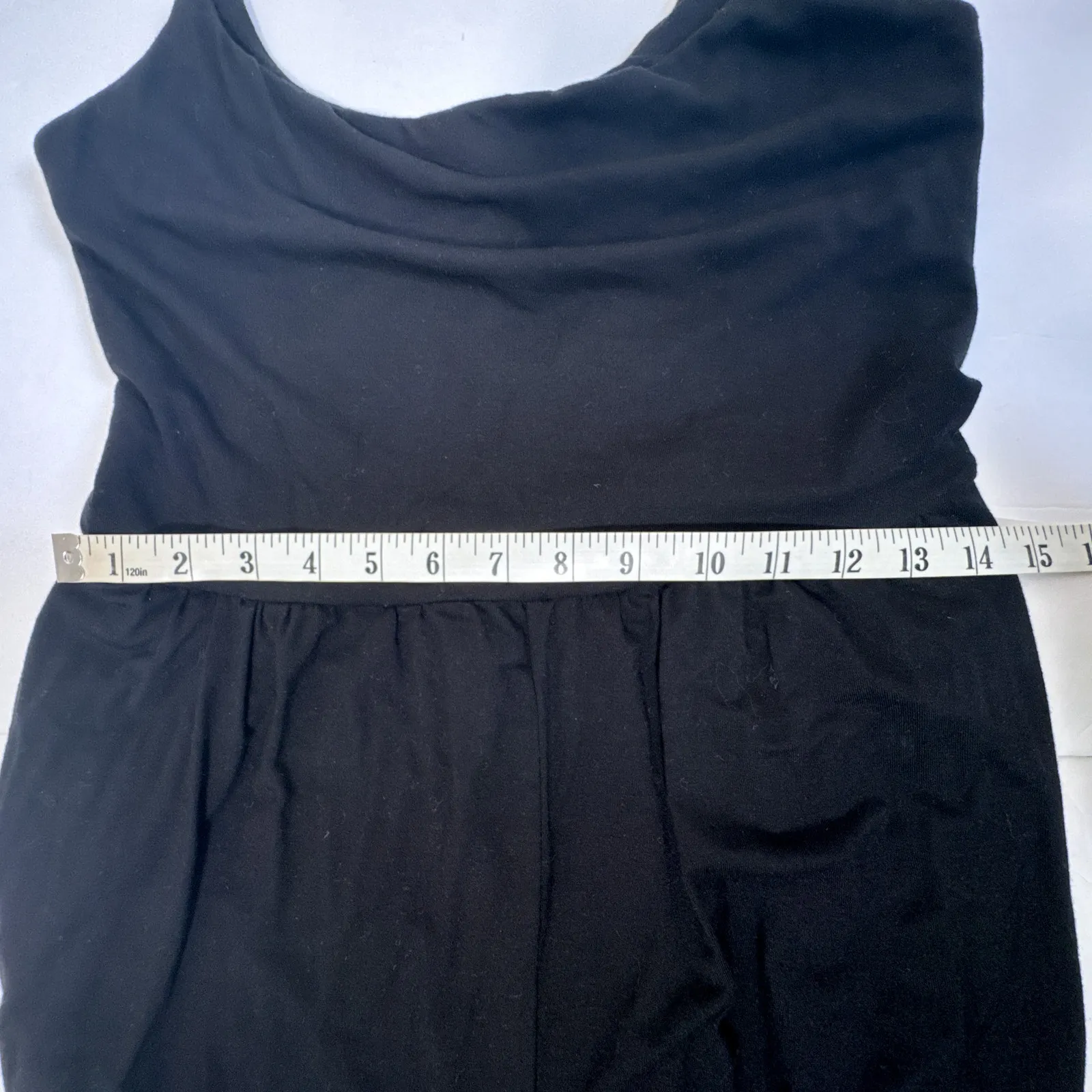 Reformation Chandler Black Tencel Wide Leg Jumpsuit Size L - Image 13