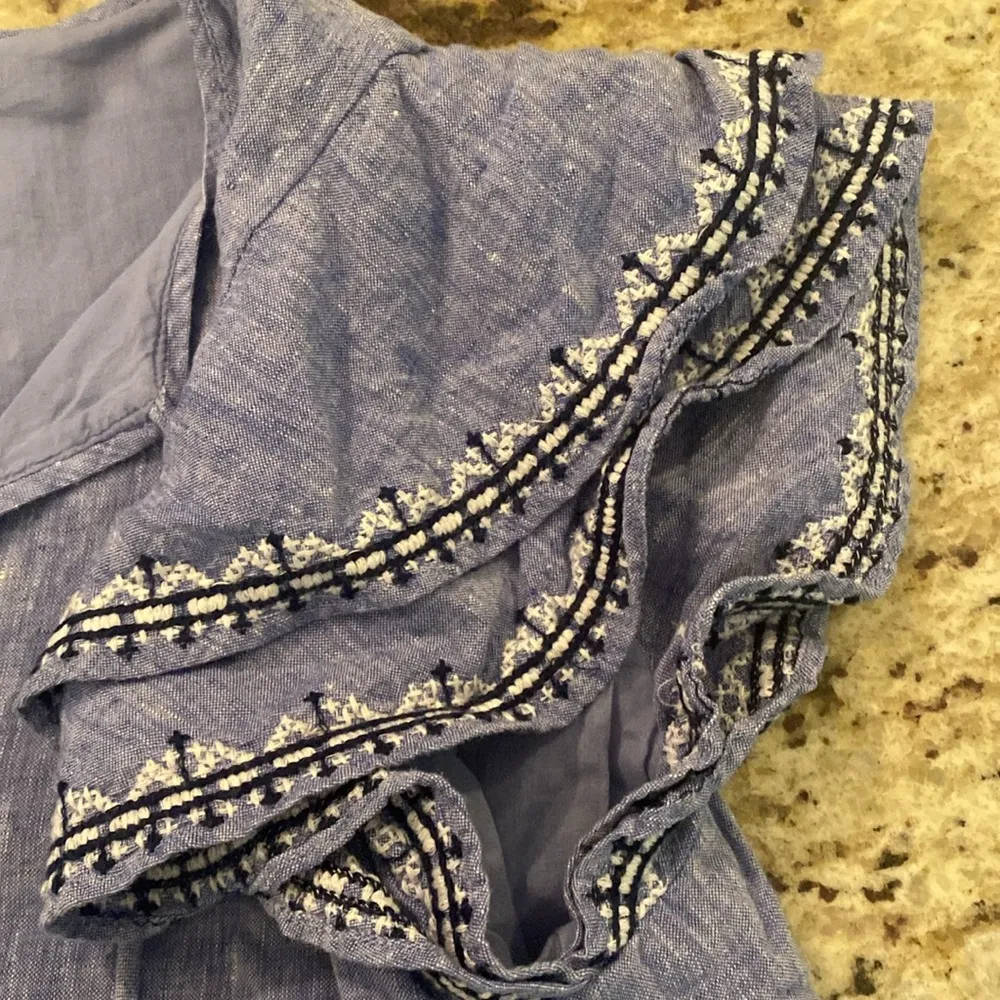 Vineyard Vines Blue Embroidered Dress - Image 5