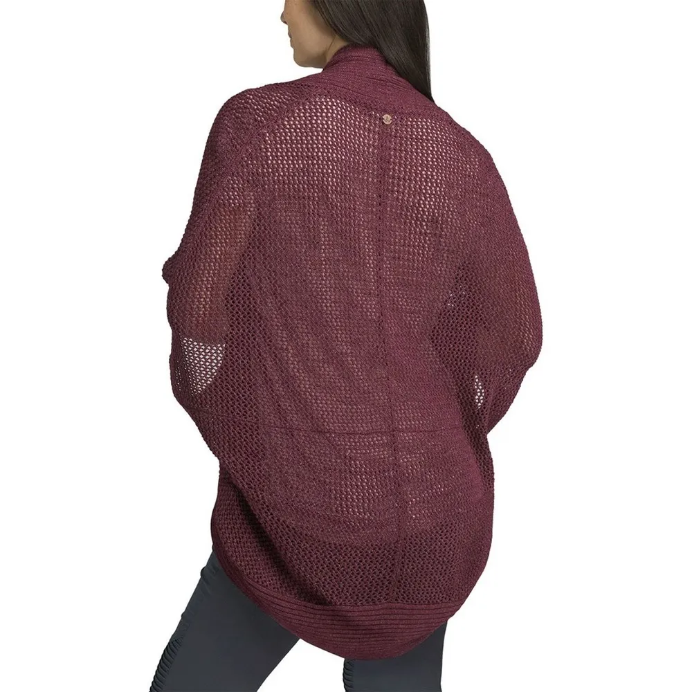 prAna Lima Cardigan in Black Cherry - Image 5