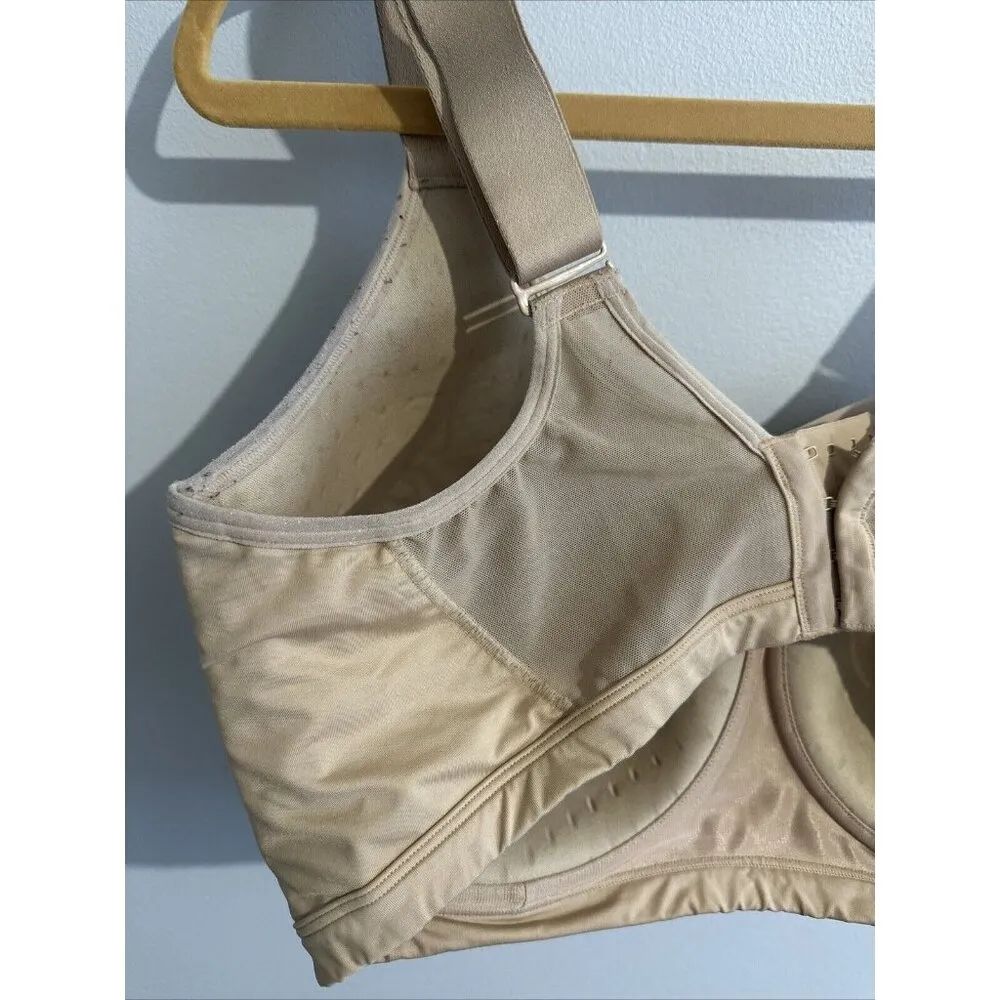Livi 40H Womens Bra Comfort Adjustable Underwire Beige Nude Stretch Wide Straps - Image 8
