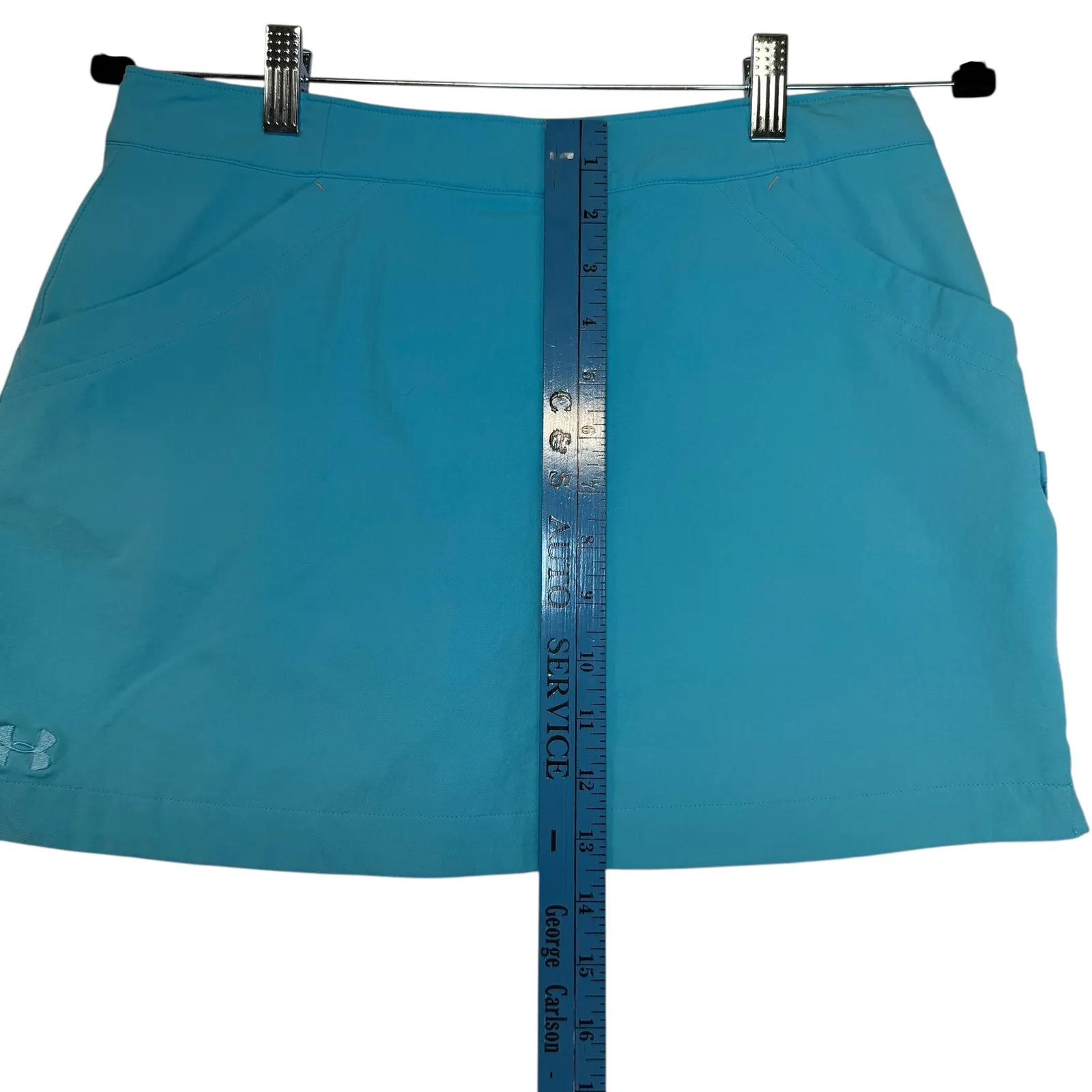 Under Armour Womens Golf Skort Teal Performance Athletic Tennis Pickleball Sz 2 - Image 6