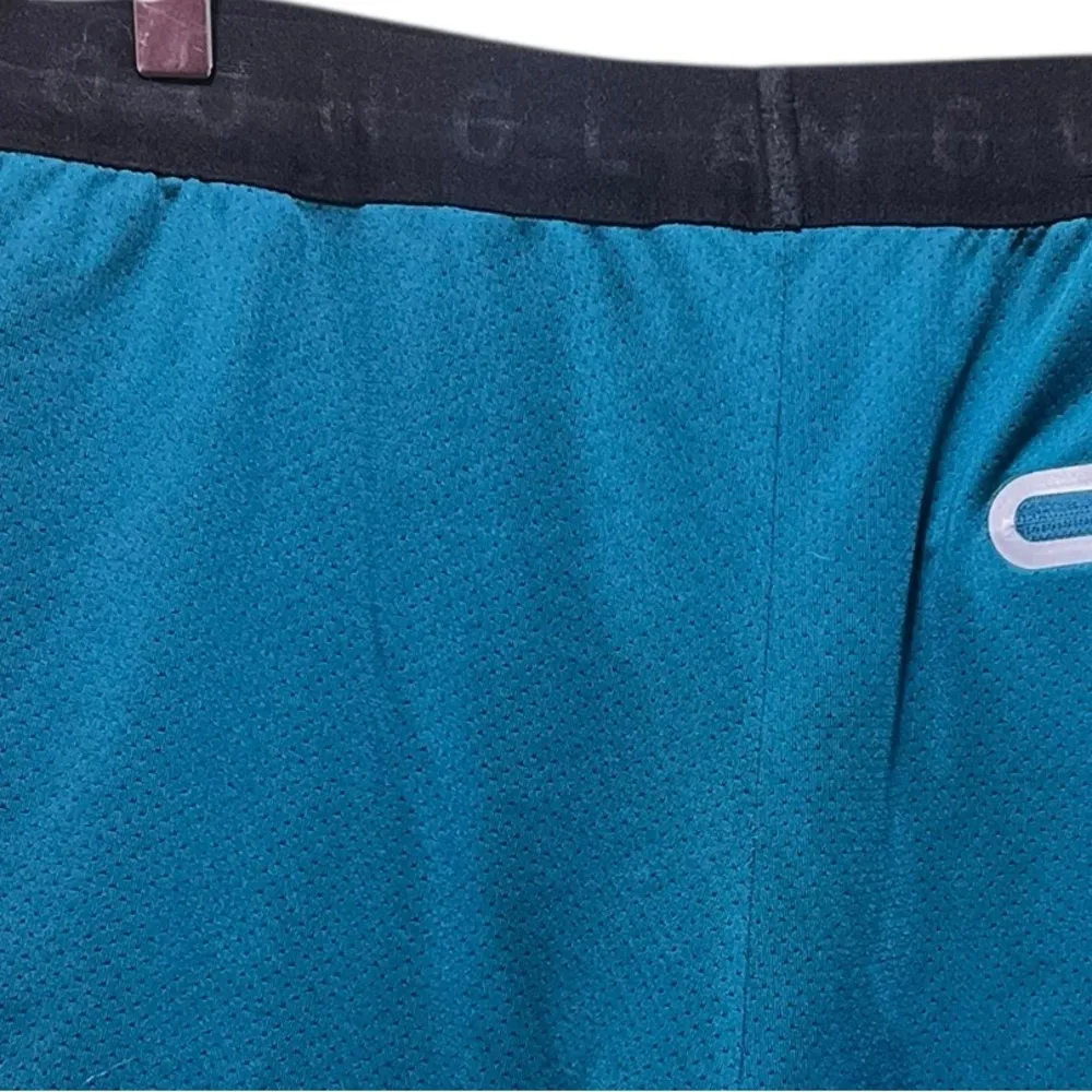 YOUNGLA 129 Trilogy Compression Training Shorts in Teal Men's Size Medium Green - Image 9
