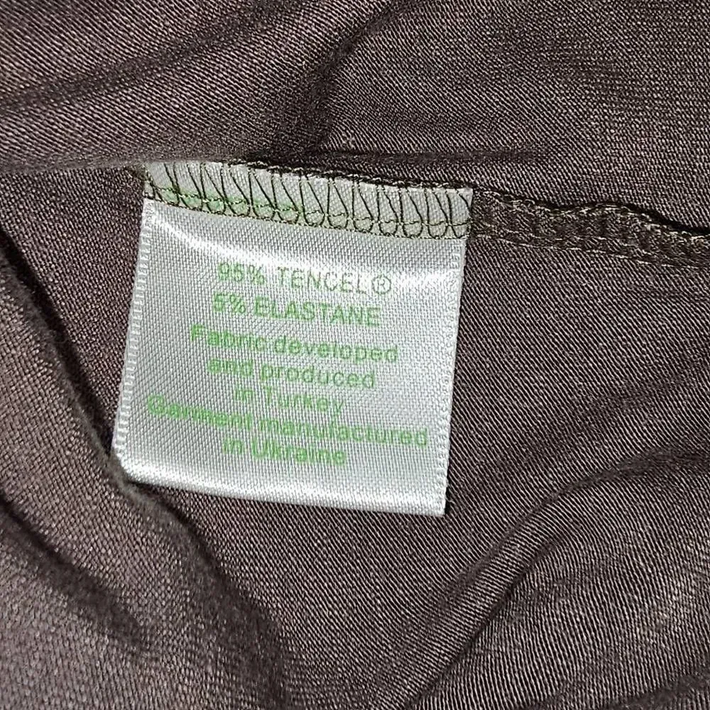 Garnet Hill Womens‎ Gray Twist Front Dolman Sleeve Dress Large - Image 5