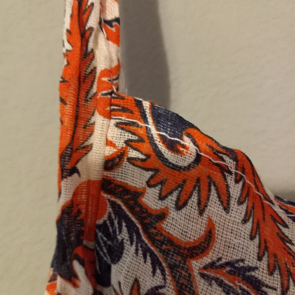 Free People M 15x15 Cotton Muslin Fall Floral Logo Boho Shoulder Bag - Image 7