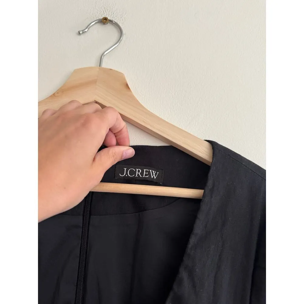 J. CREW Long Sleeve Button Front Mini Dress Size 6 - Image 7