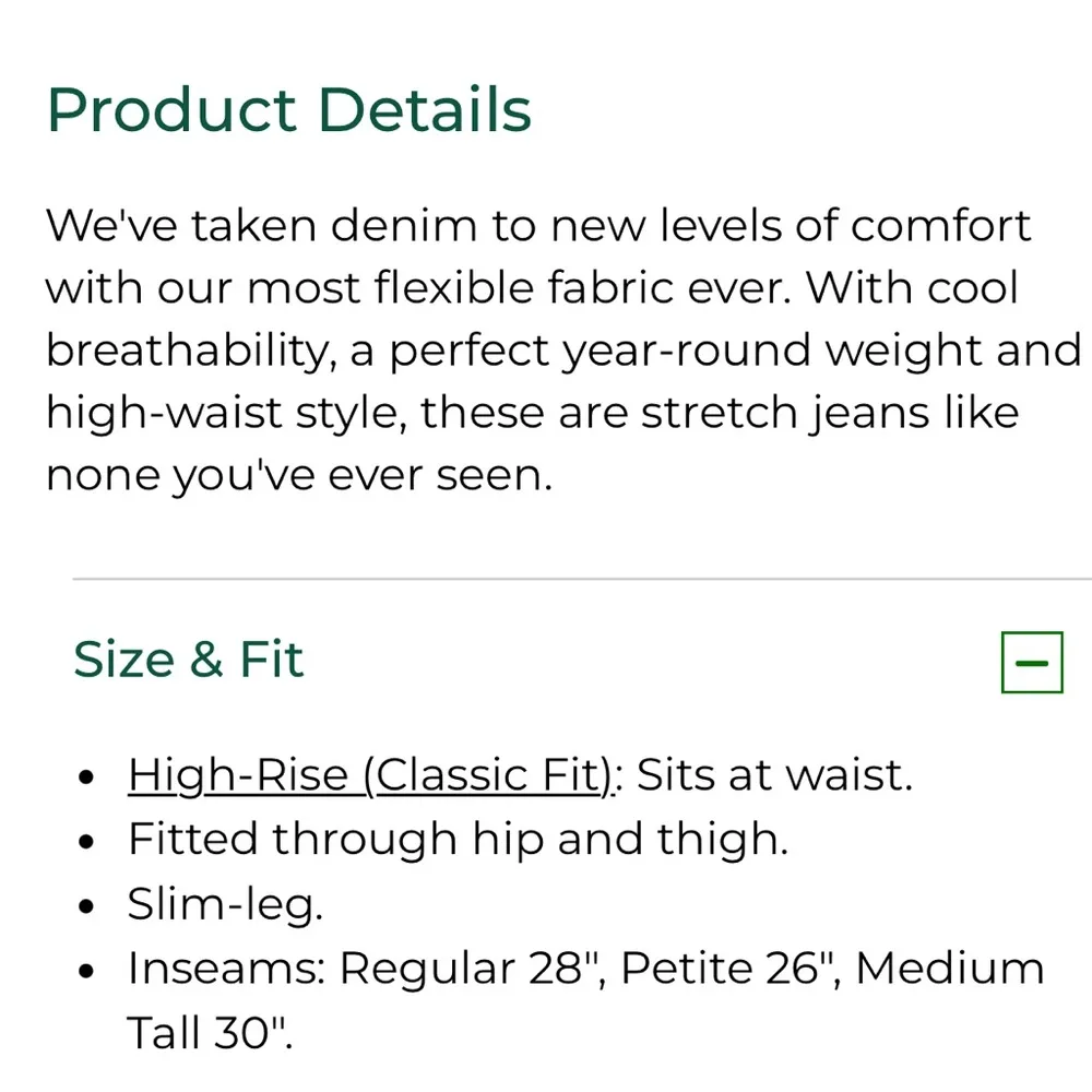 L.L. BEAN women’s 6 med/tall BeanFlex slim leg high rise jeans rose shadow new Pink - Image 15