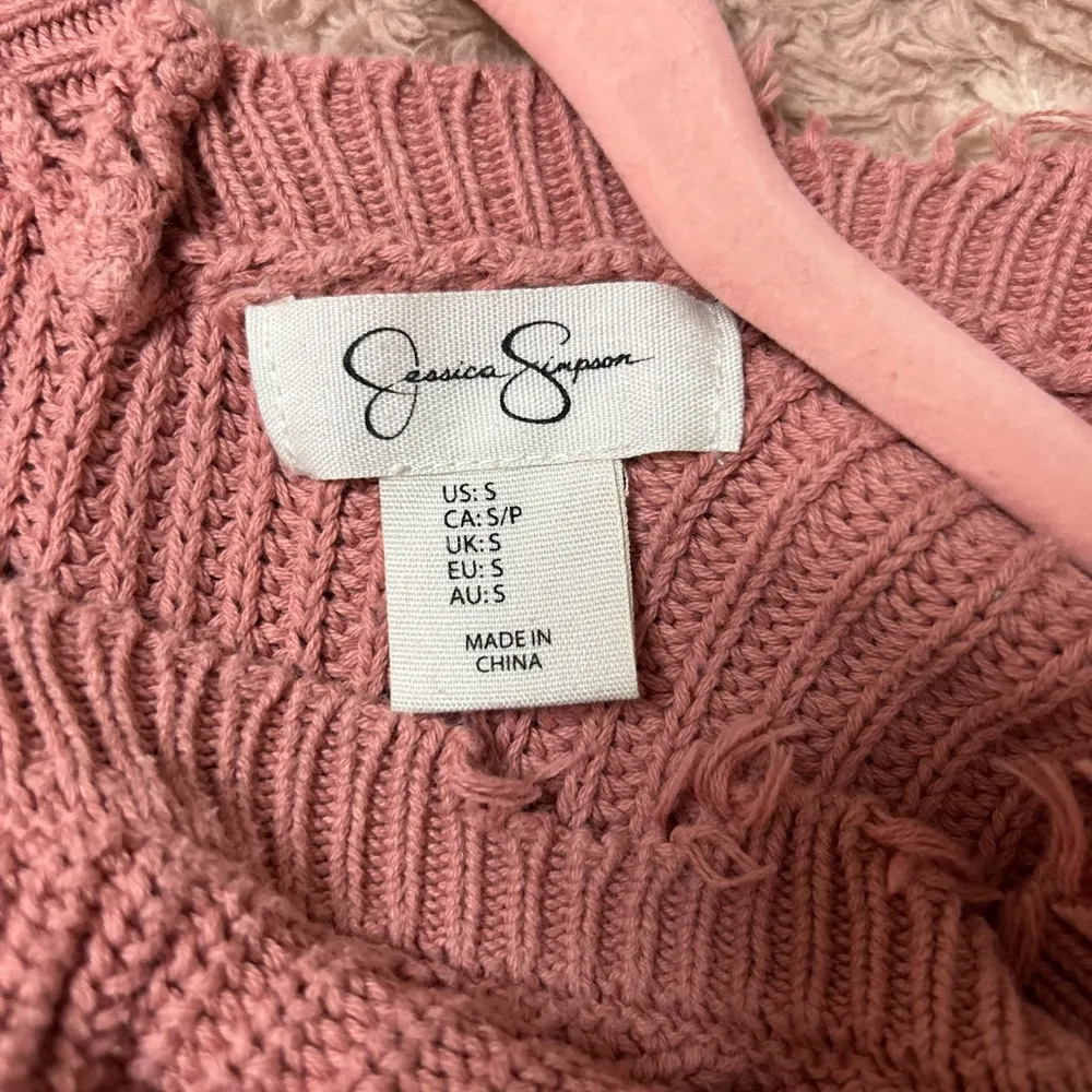 fringe pink sweater - Image 2