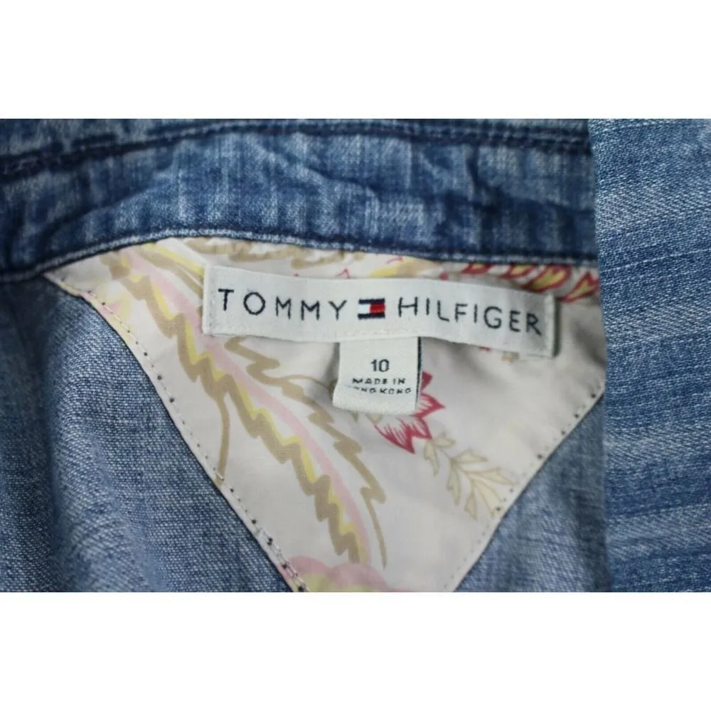 ladies TOMMY HILFIGER jean jacket size 10 - Image 6