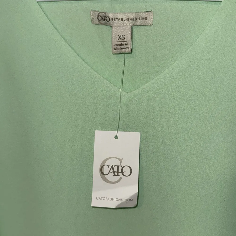 Cato Sleveless Blouse Top Mint Green Women’s XS Extra Small - Image 5