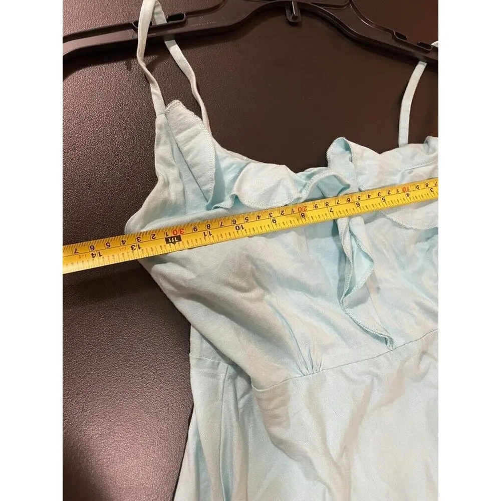 Patagonia Floral Print Organic Cotton Sleeveless Ruffle Tank Dress Size S - Image 10