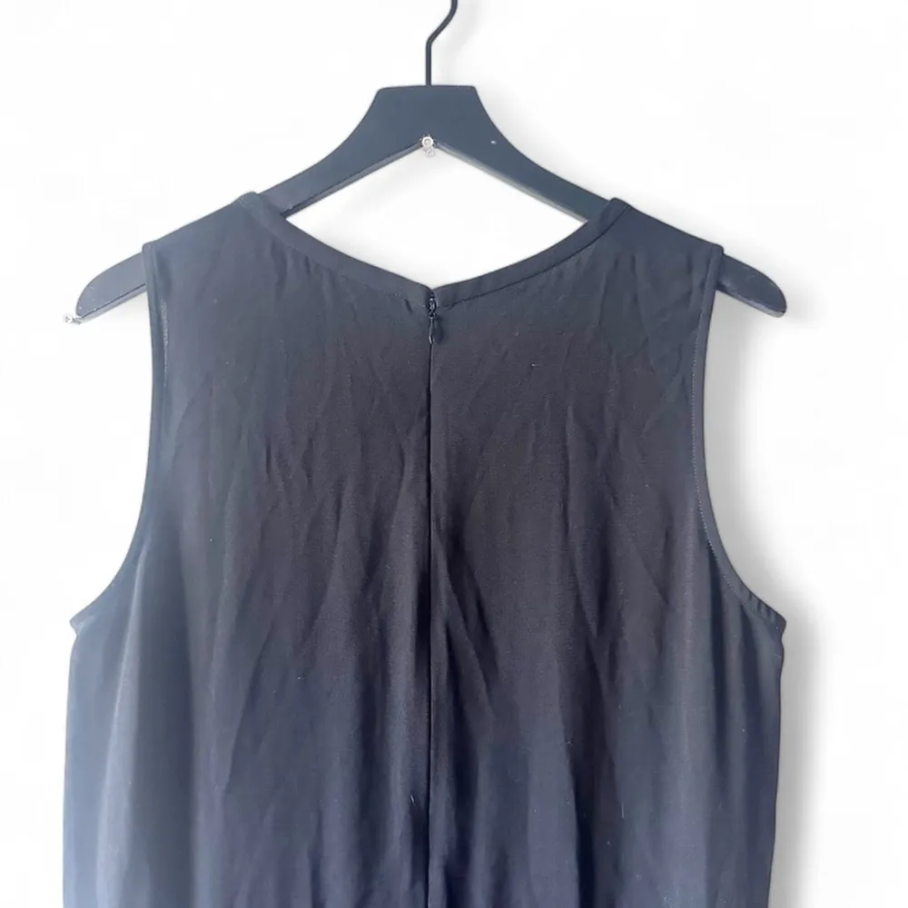 CAbi  Black Zip Front Sleeveless Jumpsuit Size 12 - Image 5