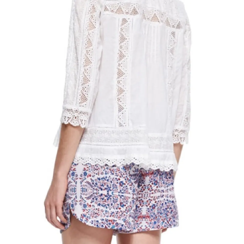 Rebecca Taylor Silk Shorts Floral Size 8 MSRP $275.00 - Image 12