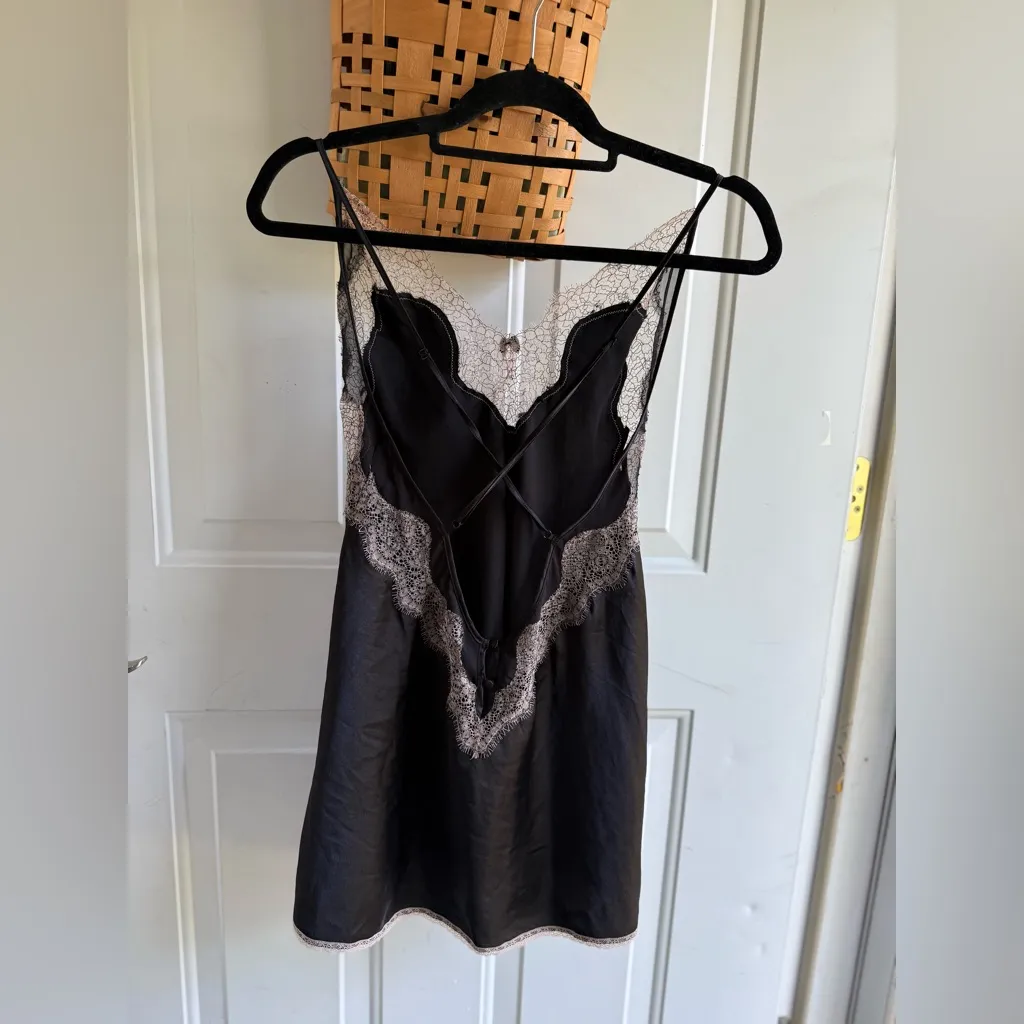 Victoria's Secret Black Chemise with Lace Detail - Image 3