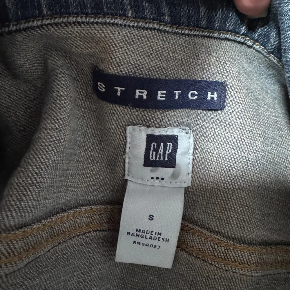 Gap Stretch Denim Jean Jacket Small Vintage 2005 Blue - Image 4