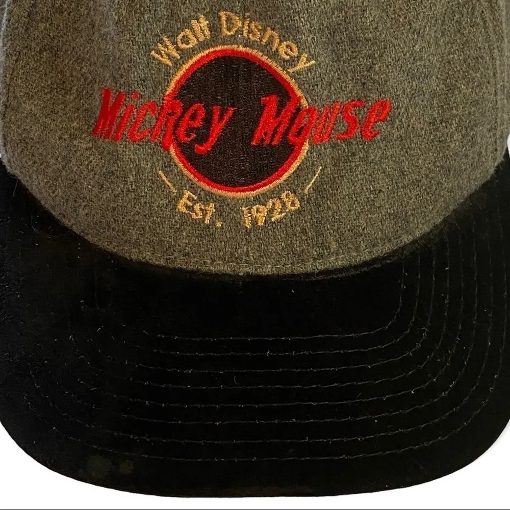 Vintage 90's Mickey Mouse Walt Disney Est. 1928 Snapback Hat Cap Made in USA - Image 4