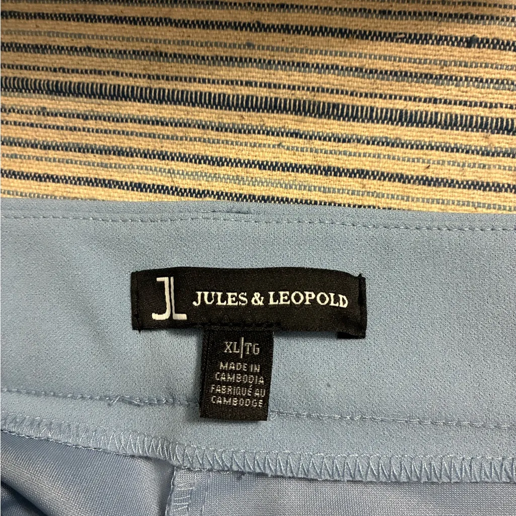 Jules & Leopold Light Blue Women's Trousers XL - Image 4