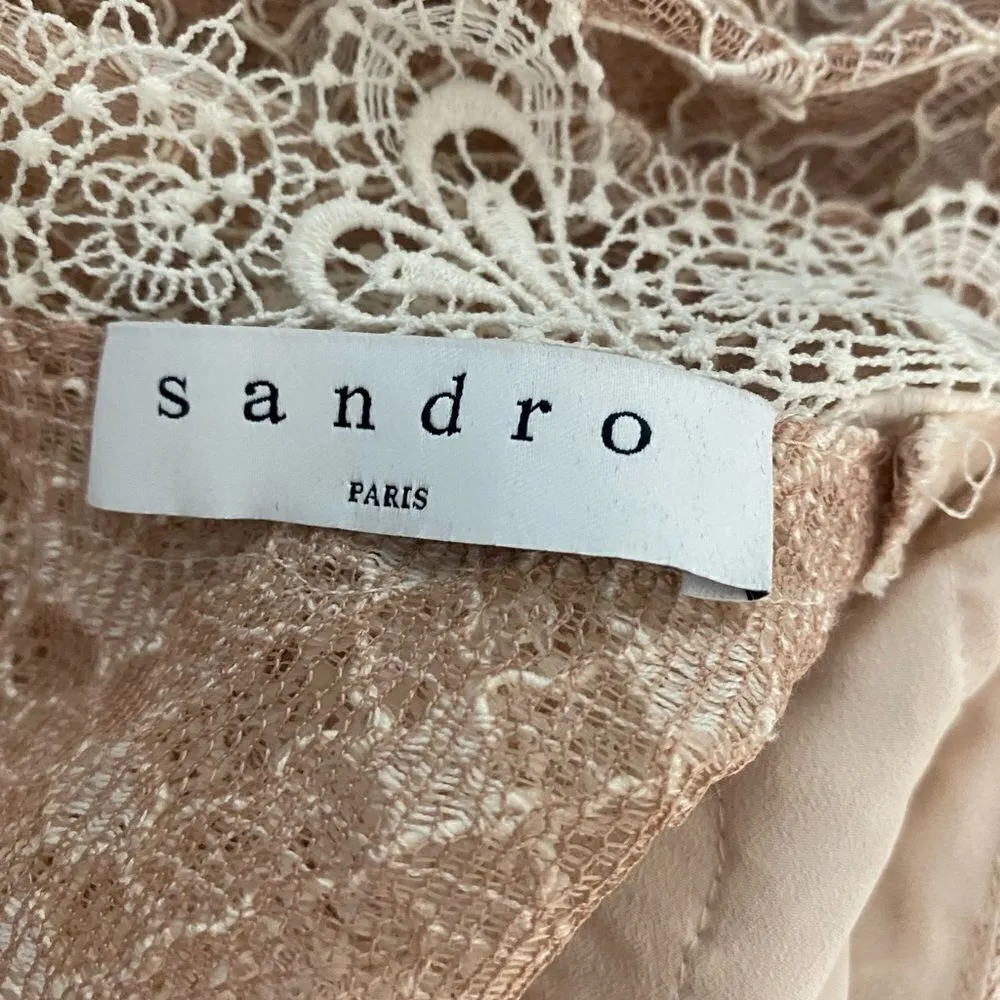Sandro SZ 3 Peaches lace dress - Image 3