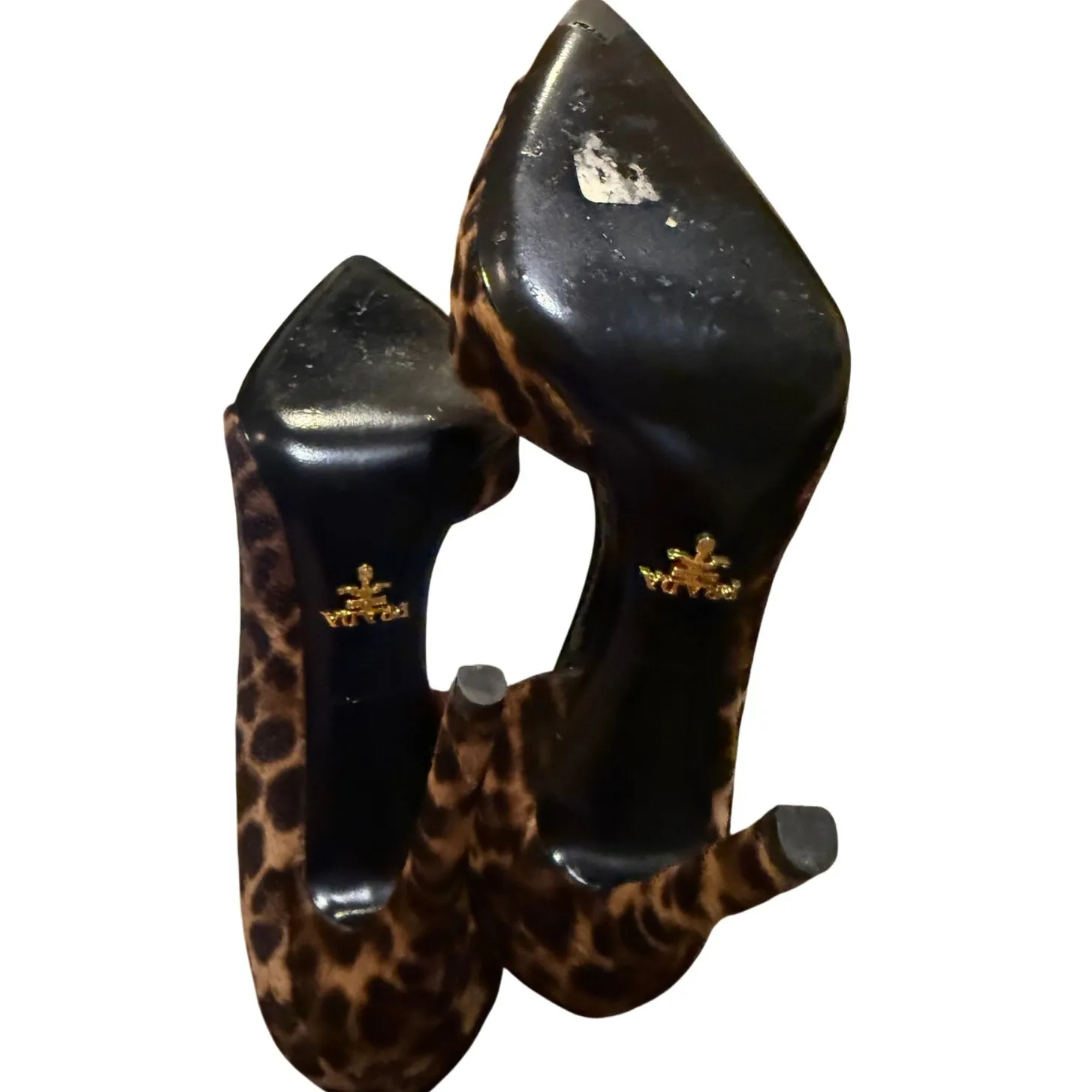 Prada Leopard Print Calf Hair D’orsay Heels Sz. 38.5 (US 8.5) - Image 7