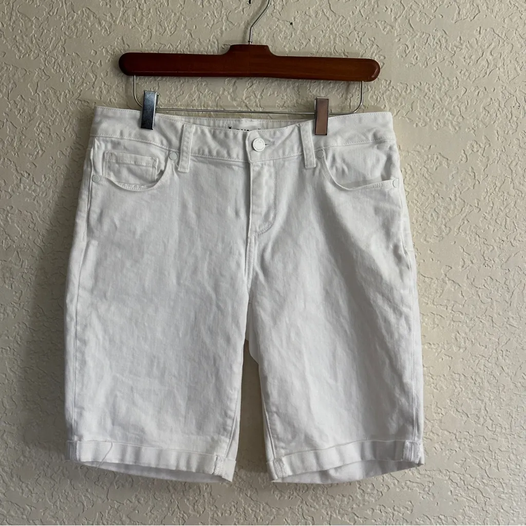 Paige Jax‎ Knee  White Denim Size 28 Bermuda Shorts - Image 2