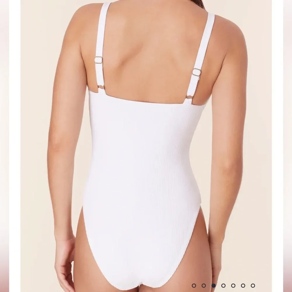Andie The Marco One Piece LT‎ Rib Swimsuit White Size XS Tall NWT - Image 2