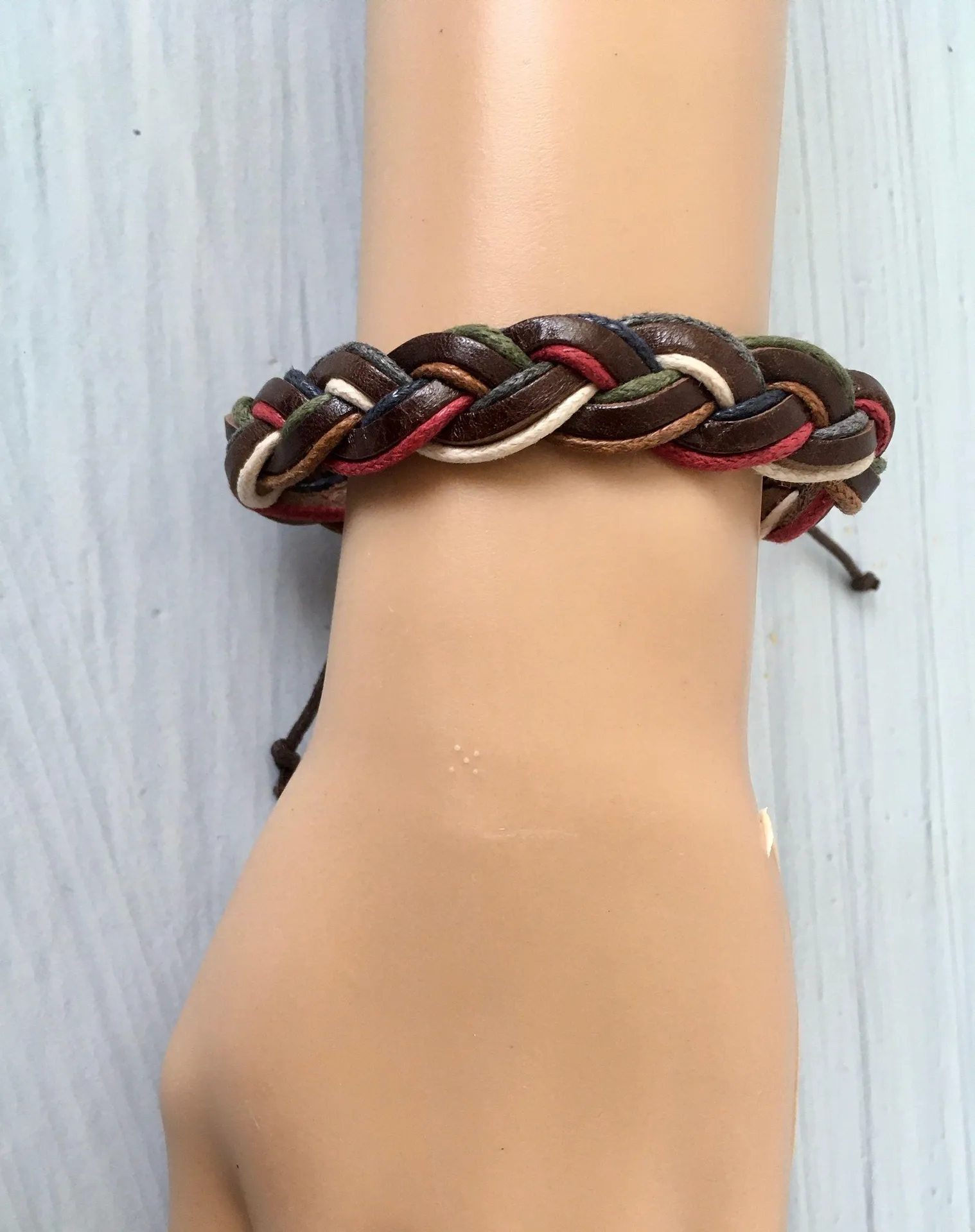 Genuine Leather Bracelet Multiple - Image 2