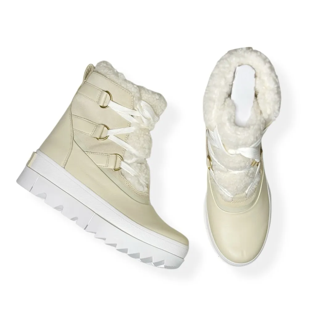 SOREL Joan Of Arctic™ Leather Faux Fur Next Boots, Bleached Ceramic, 10.5 (US) - Image 4