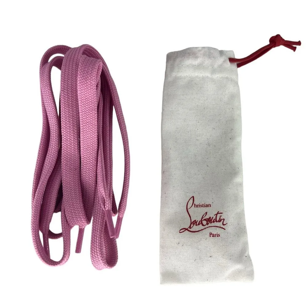 Christian Louboutin Pink Sneaker Laces - Image 2