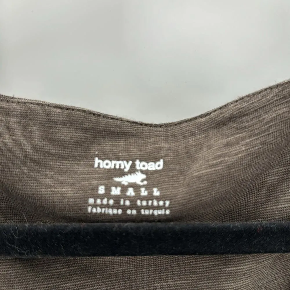 Horny Toad brown Rosalinda dress casual Gorpcore 3 quarter sleeve size S - Image 3