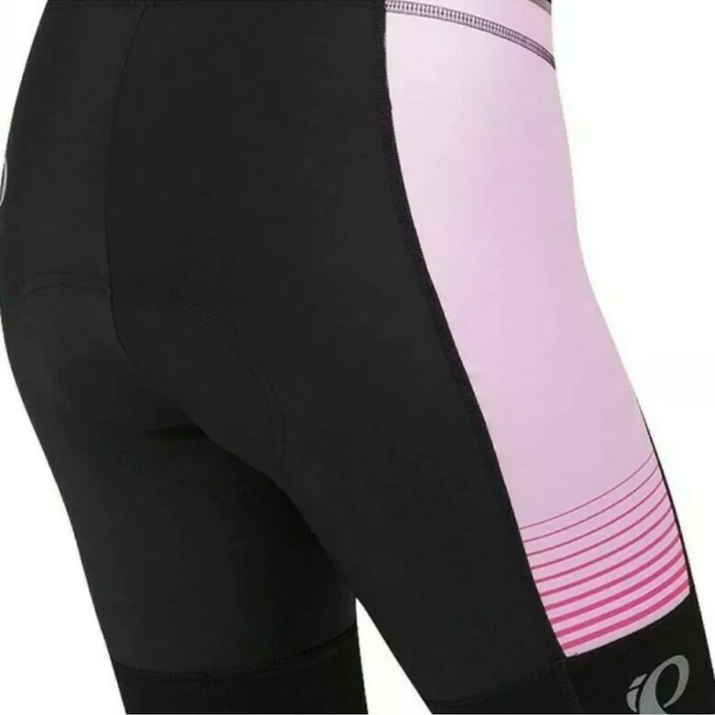 PEARL IZUMI Elite Pursuit Bike Spandex Shorts Black Pink Size Medium - Image 3