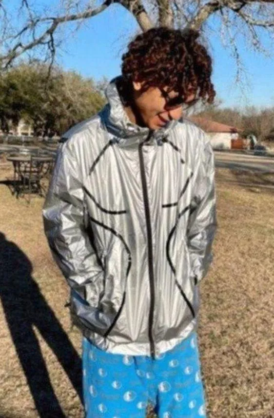 Stella McCartney TruePace Metallic silver Running Jacket L - Image 9