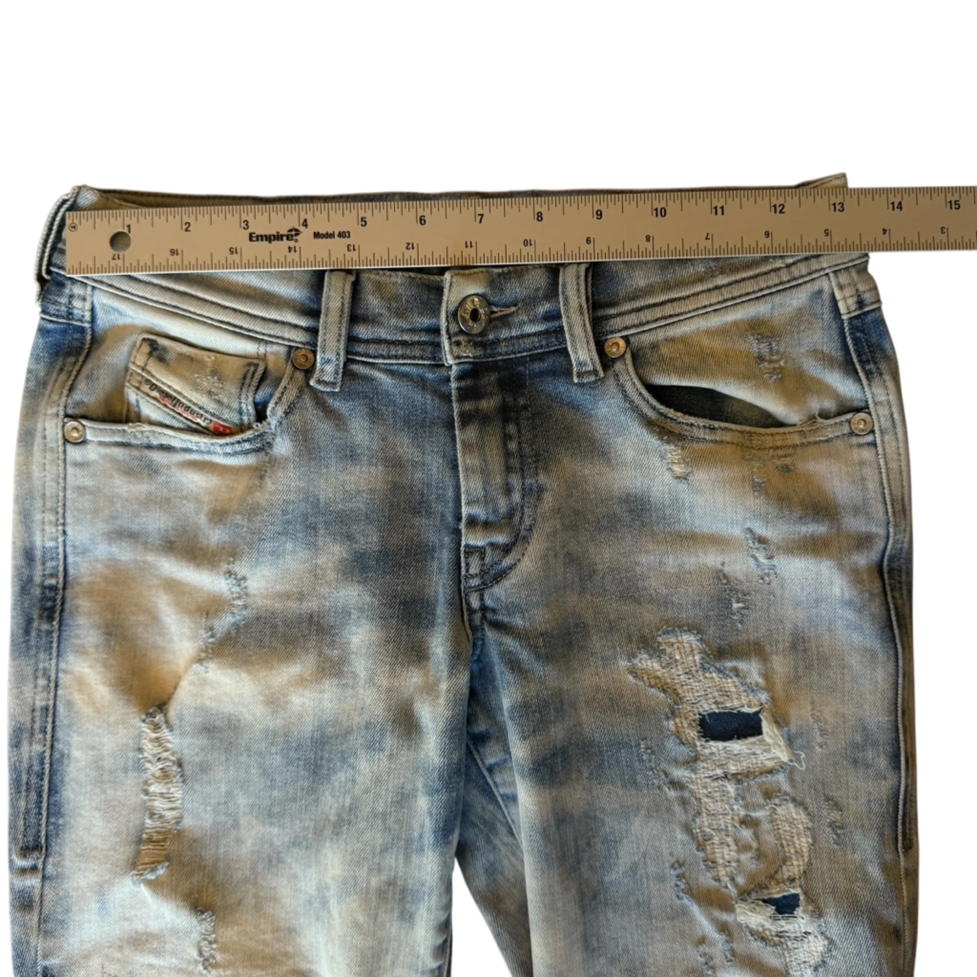 Diesel Women Fiancy Relaxed Skinny Distressed Jeans  0840B Women’s Blue 26x32 - Image 13