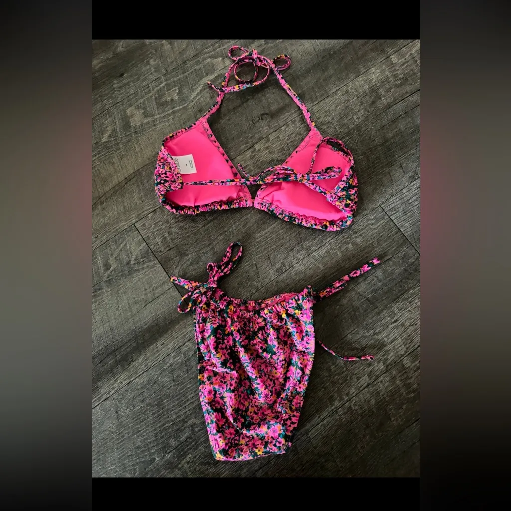Wild Fable Pink Floral Bikini - Image 3