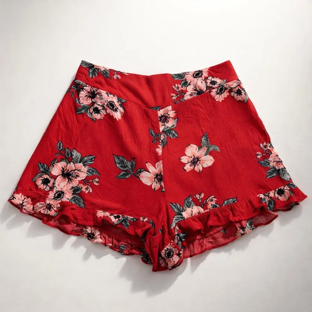 Xhilaration Red and Pink High Waist Shorts - Image 2