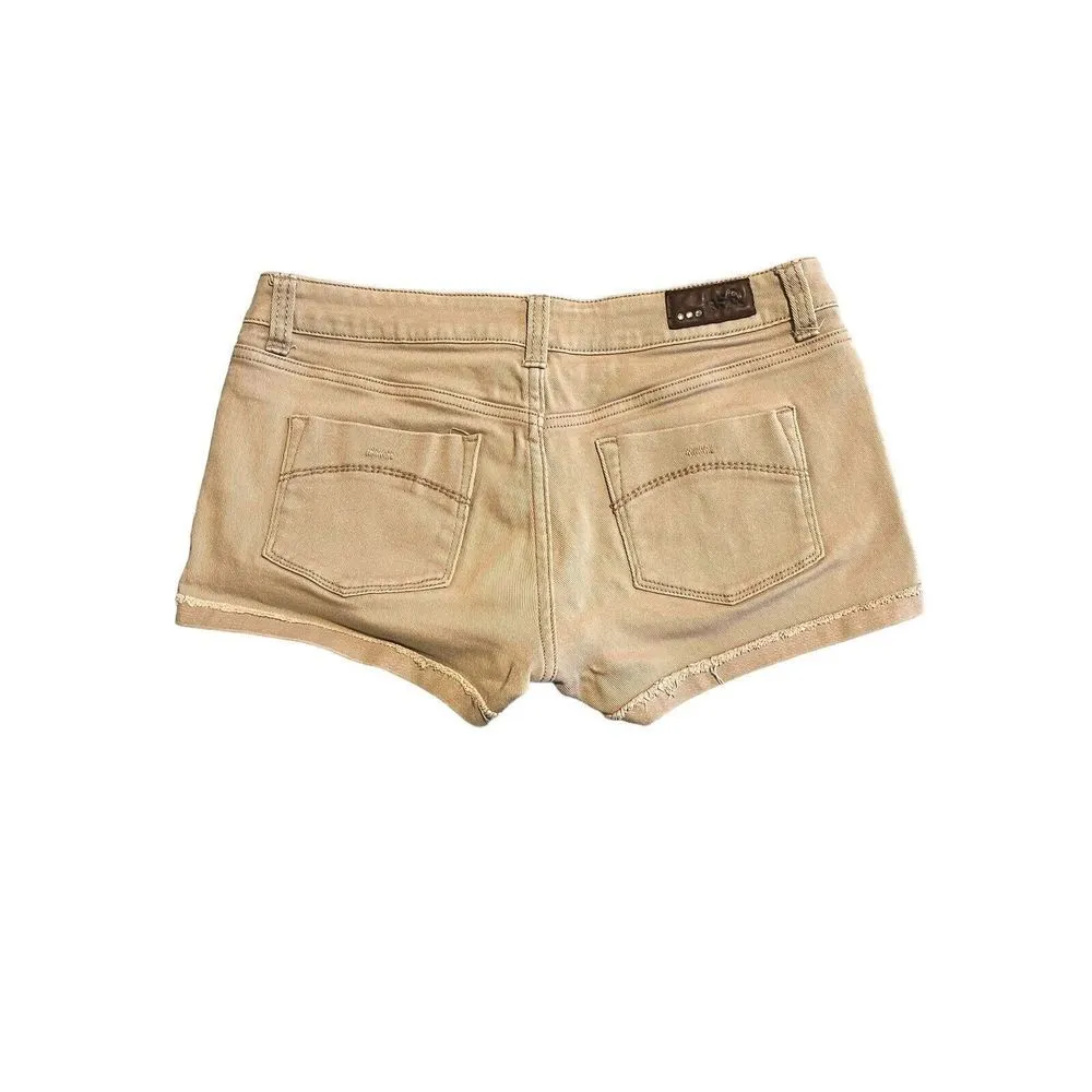 Rsq Jeans Denim Malibu Cuff Shorts Women's Size 7 Brown Tan Short - Image 10