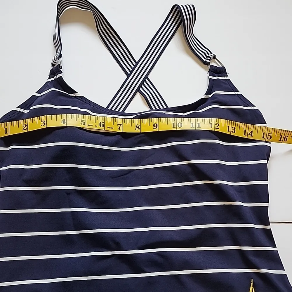 Nautica Women's Cross Back One Piece Swimsuit. Size XL - Image 12