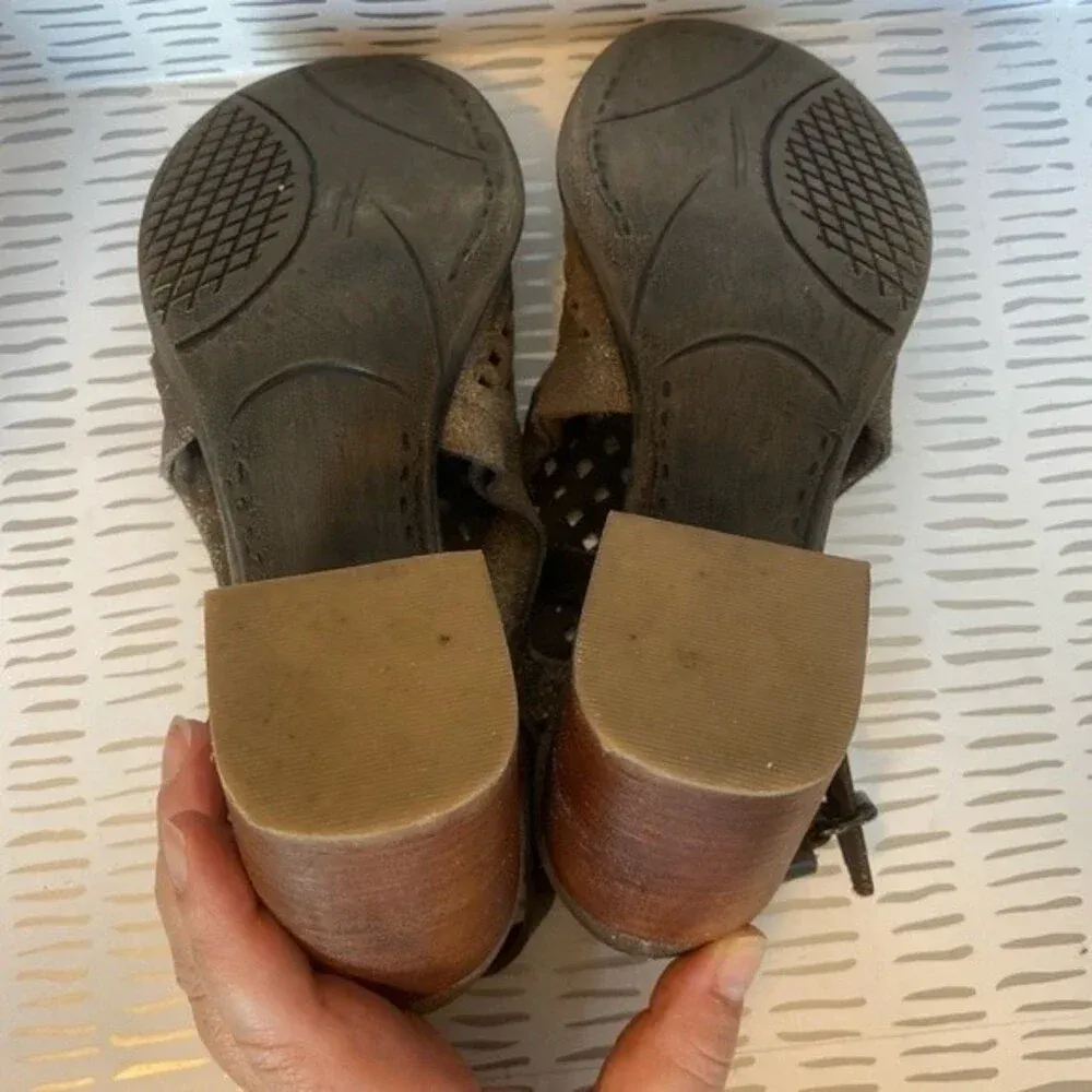 OTBT Metaphor Metallic Open Toe‎ heels size 7.5 - Image 7