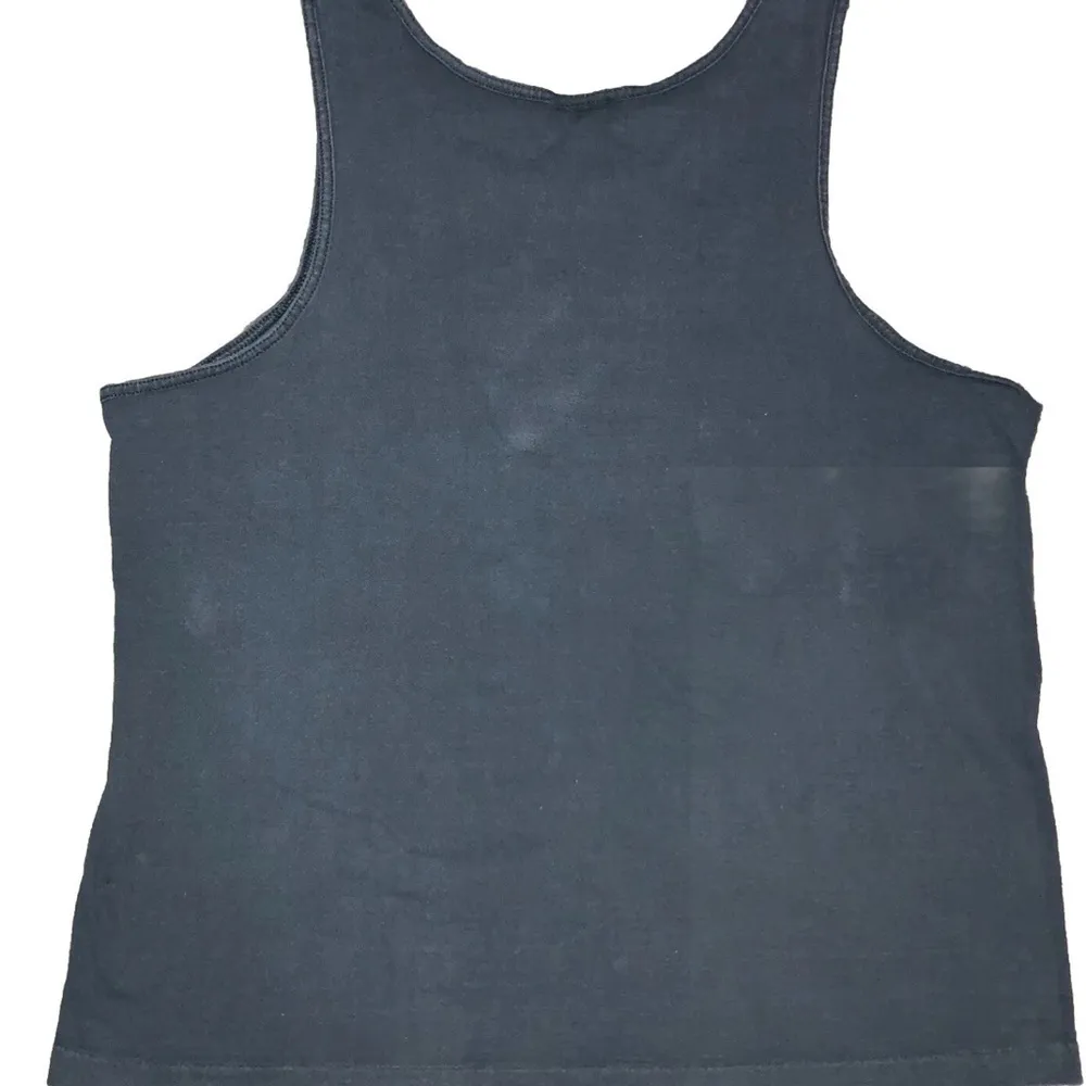 Pink and Black Hibiscus Tank Top with Artistic Design vintage Size L - Image 6