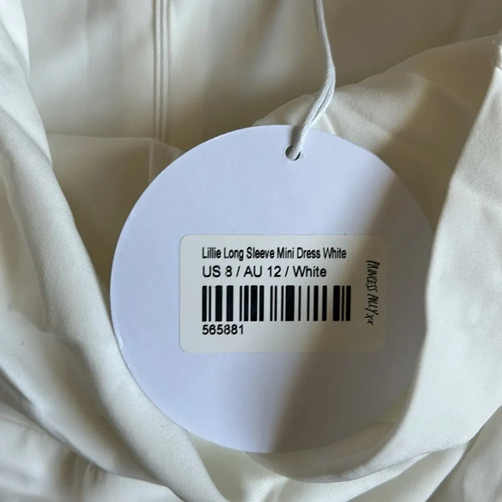 Princess Polly Lillie long sleeve mini dress in white - Image 4