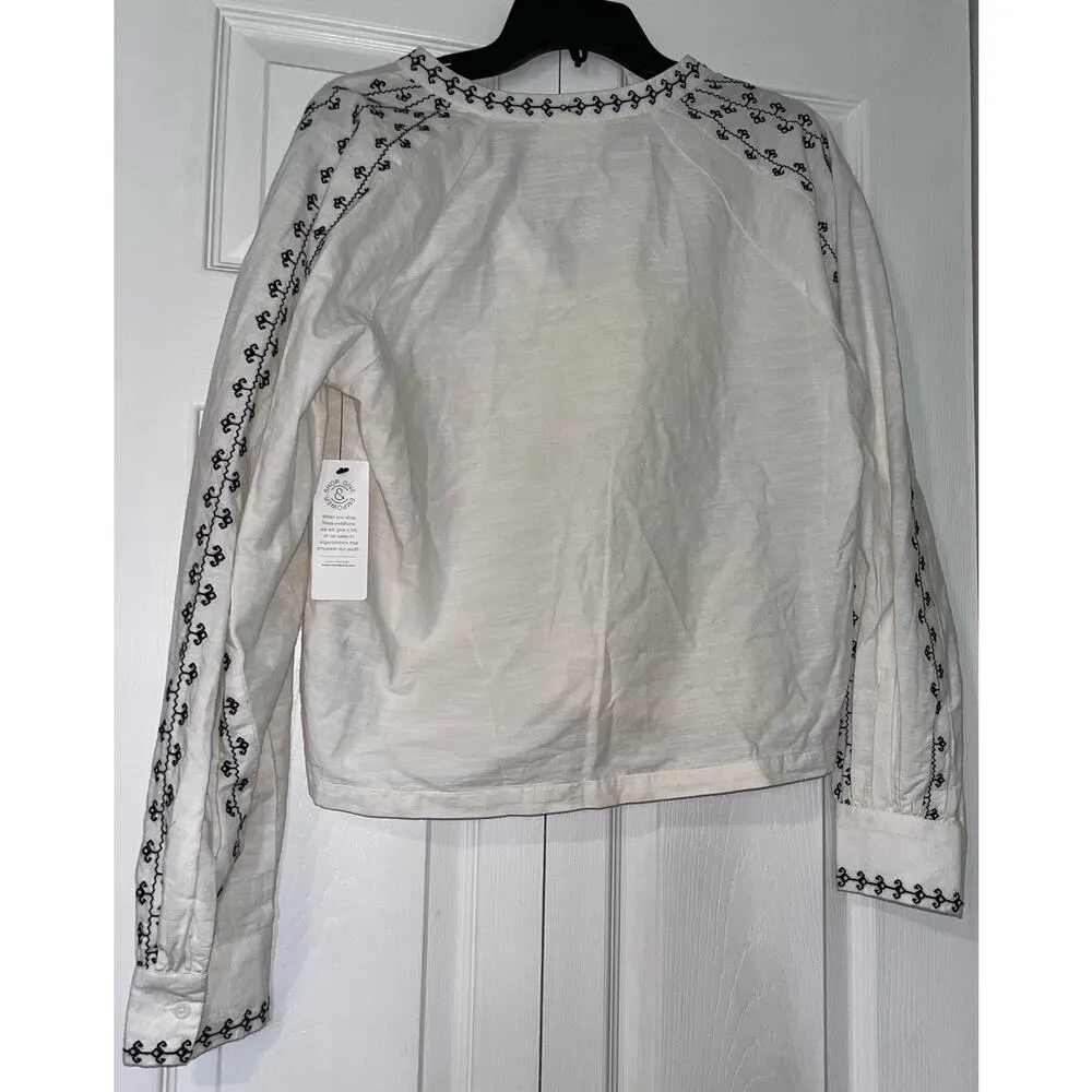 Treasure & Bond Puff Sleeve Button-Up Shirt “Size M” NWT/Defects (B35) - Image 6